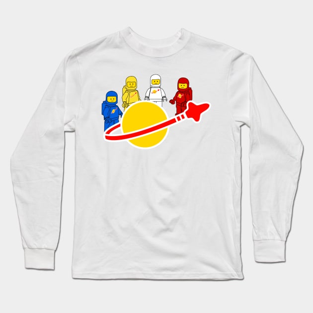 space men Long Sleeve T-Shirt by Dansologalleries
